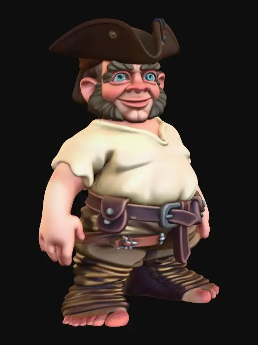 3D model for Pirate Adventure Halfling