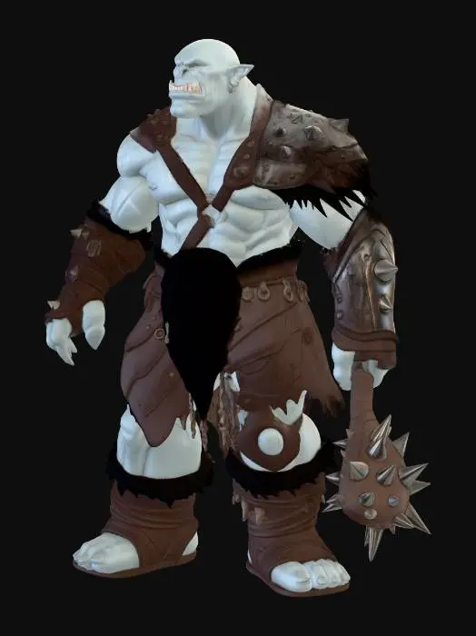 3D model for Ironbound Orc Warlord
