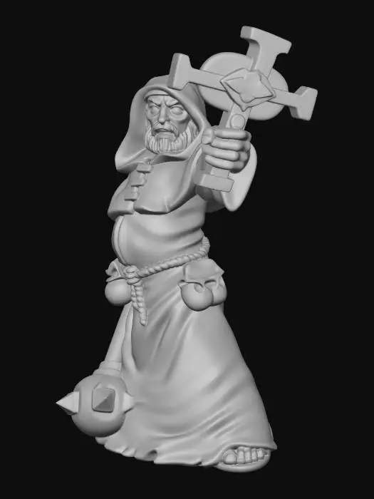 3D model for Hooded Monk of the Golden Cross