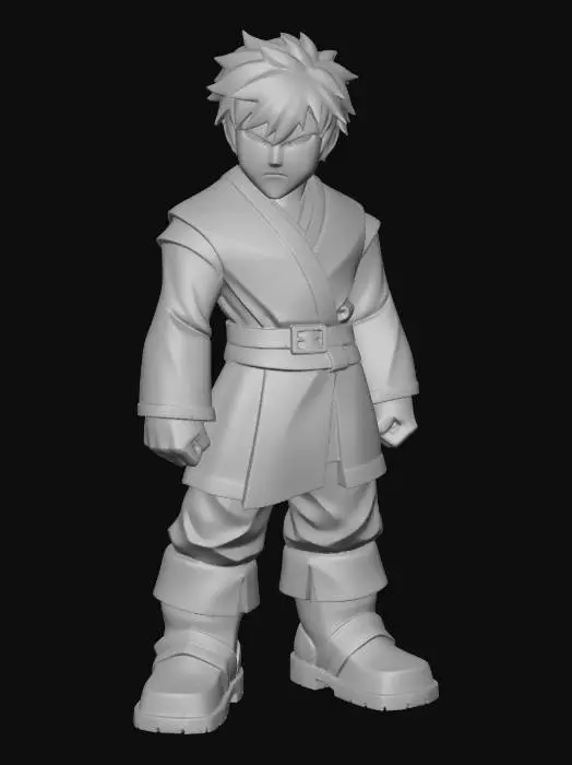 3D model for Green Cloaked Adventurer