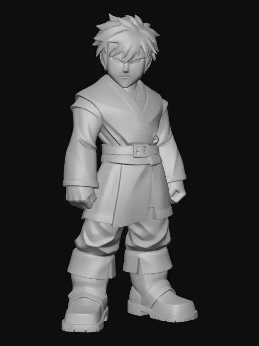 3D model for Green Cloaked Adventurer