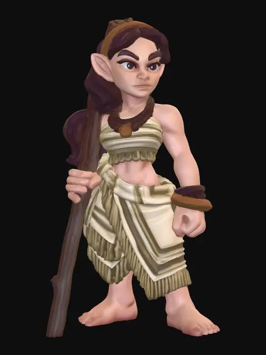 3D model for halfling-feta-unbased-staff-variant-v2-27-87mm
