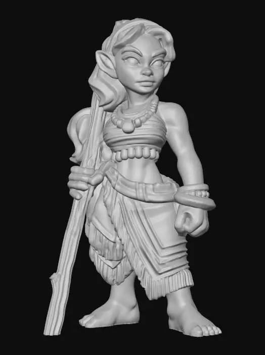 3D model for halfling-feta-unbased-staff-variant-v2-27-87mm