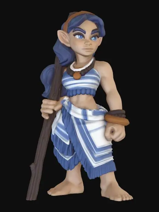 3D model for halfling-feta-unbased-staff-variant-v2-27-87mm