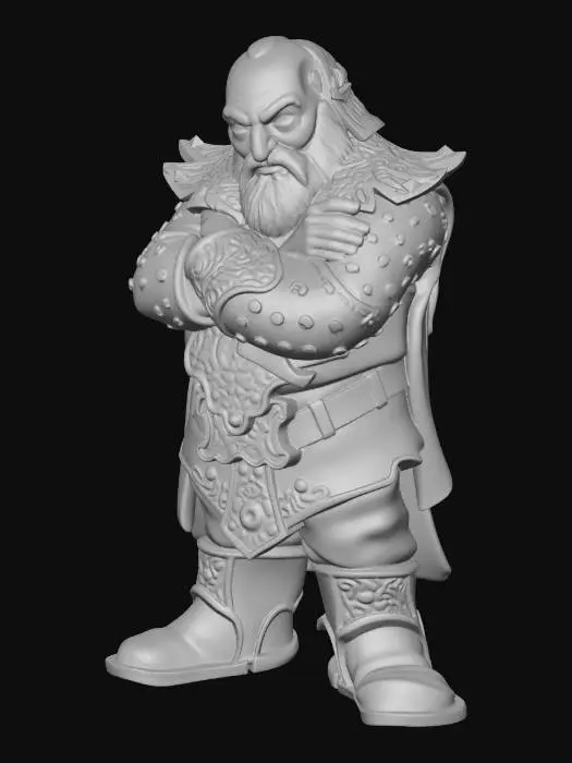 3D model for Ironbeard the Warlord
