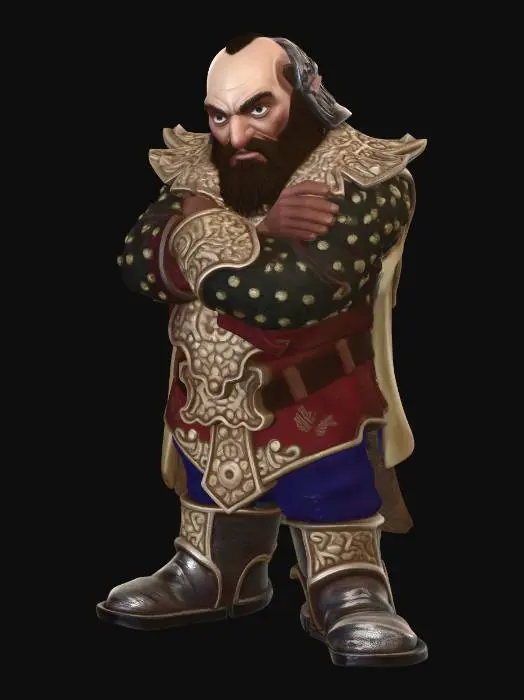 3D model for Ironbeard the Warlord