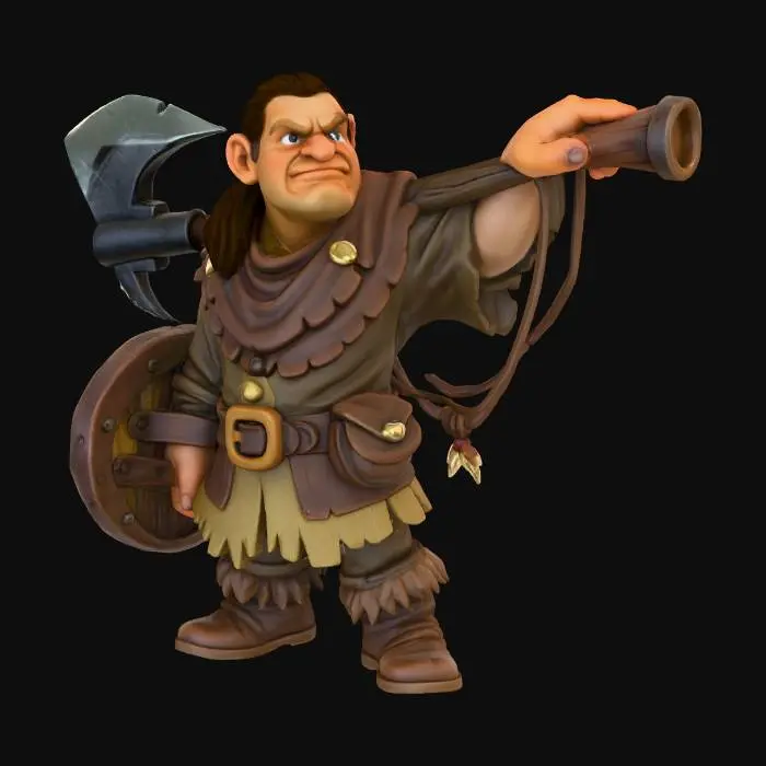 3D model for Medieval Adventurer