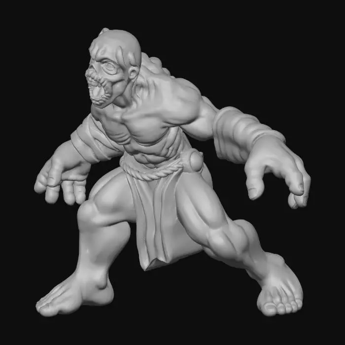3D model for ghoul zombie meh II