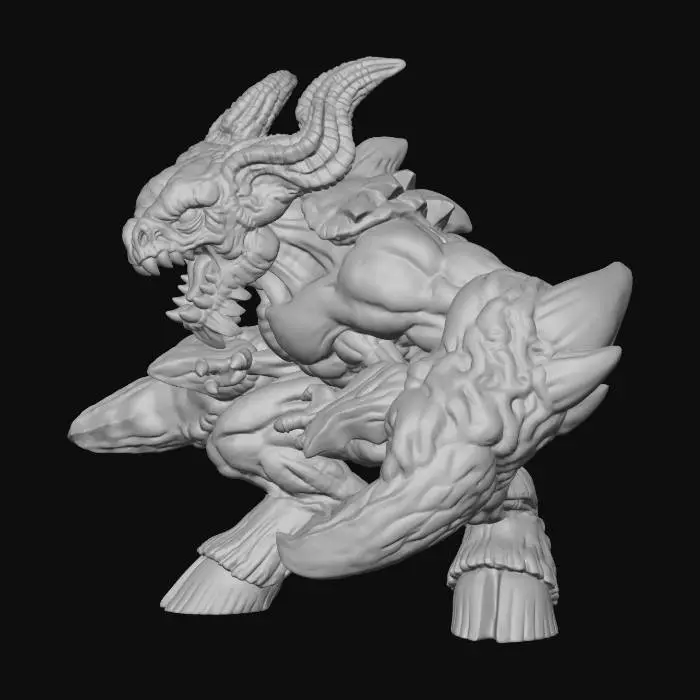 3D model for Demon glabrezu pose1 whole1