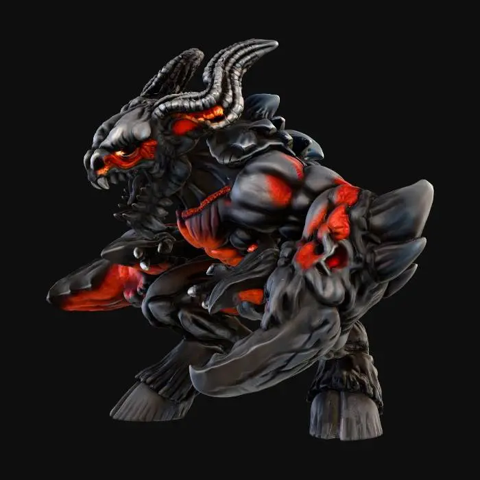3D model for Demon glabrezu pose1 whole1