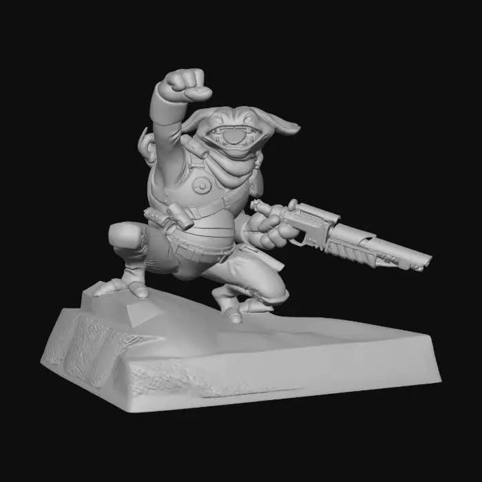 3D model for Rebel Mascot Victory