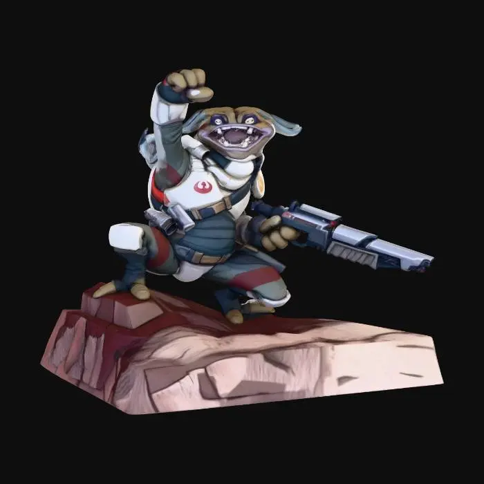 3D model for Rebel Mascot Victory