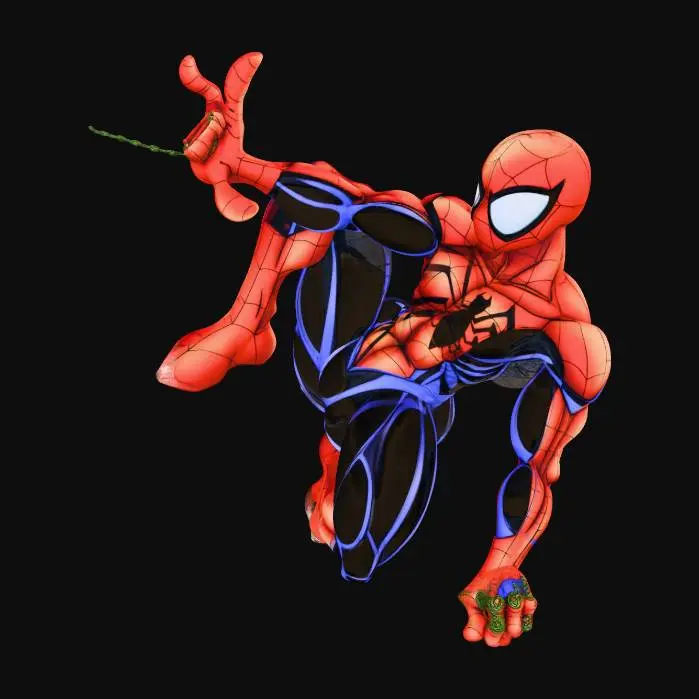 3D model for Web Slinger in Action
