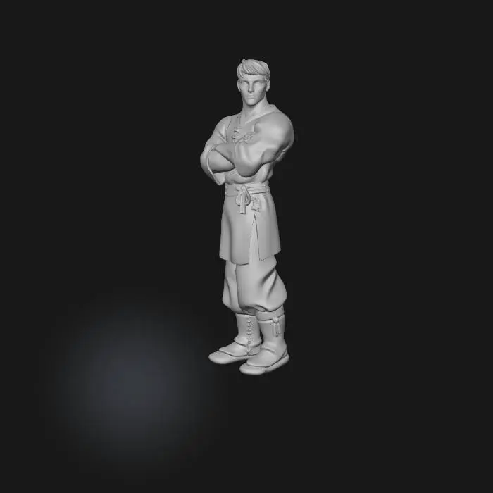 3D model for Villager Stance