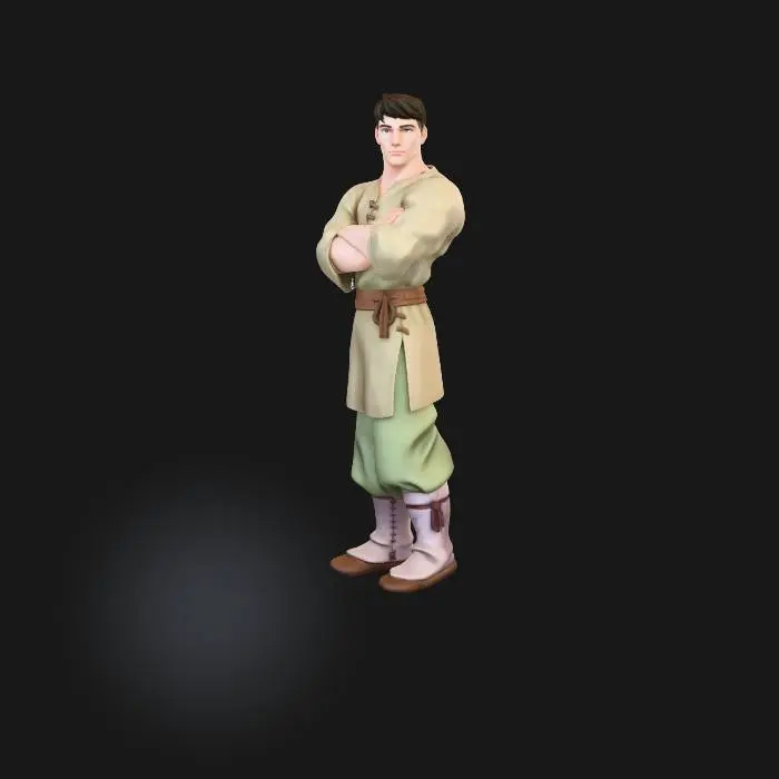 3D model for Villager Stance