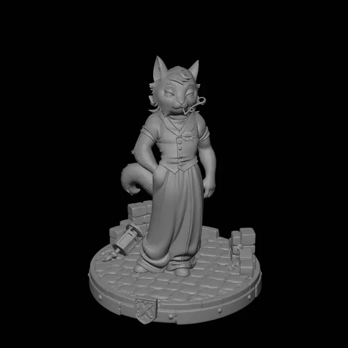 3D model for add a miniature medieval road themed base-stand and do him exact as he is in 3d.Exact to referance
