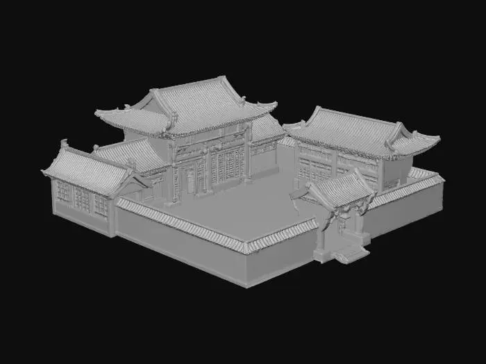 3D model for Traditional Courtyard Model