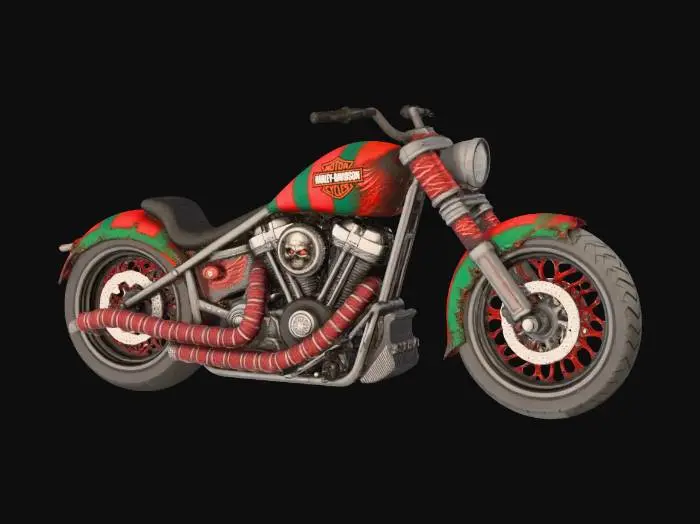 3D model for harley custom