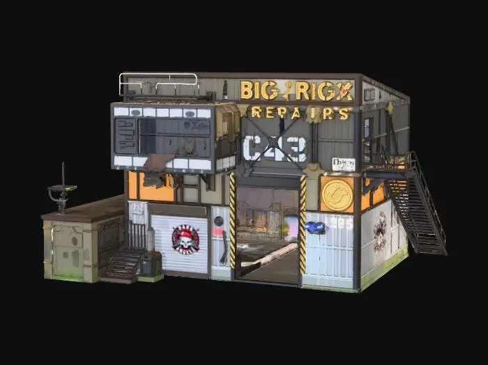 3D model for Big Rigs Garage