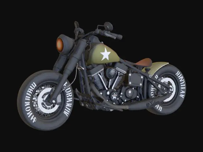 3D model for Military Bobber Elegance
