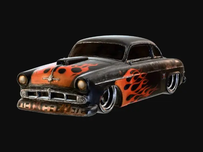 3D model for vintage flames