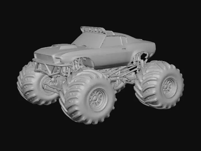 3D model for monster car