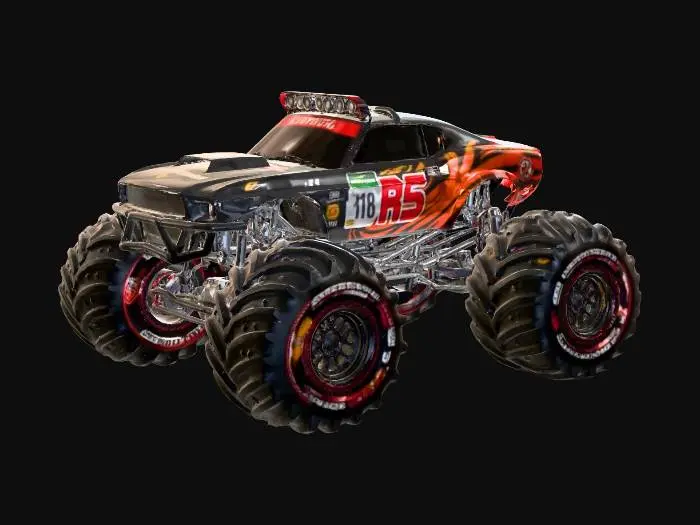 3D model for monster car