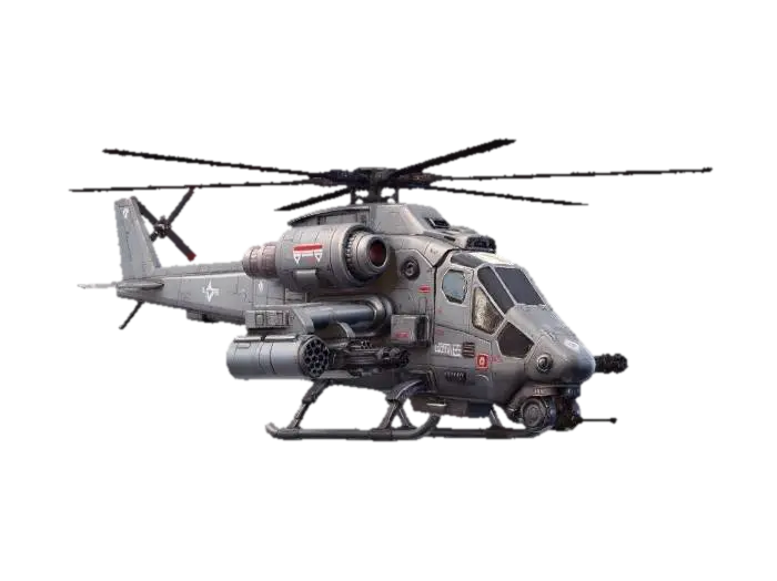Iron Hawk Gunship - Flying का AI द्वारा बनाया गया 3D मॉडल
