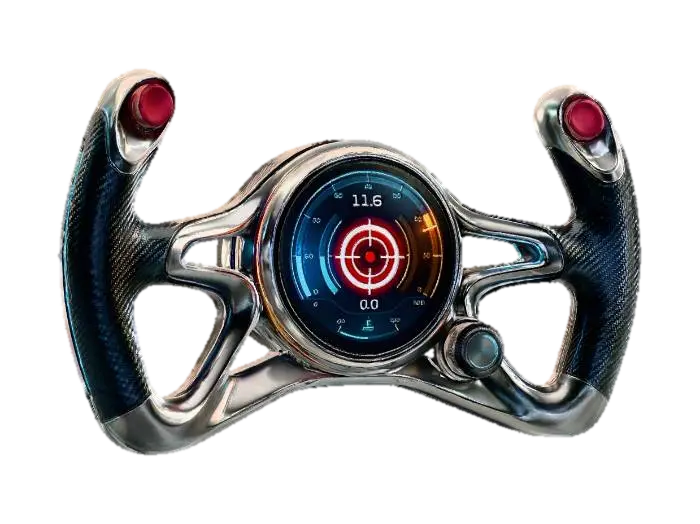 PulseDrive Concept Steering Wheel - Target 3D model, vytvořený pomocí AI