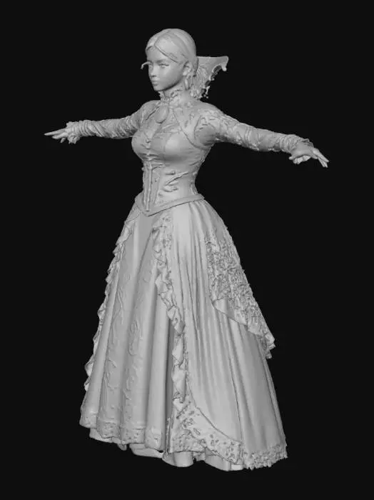 3D model for Gothic Elegance