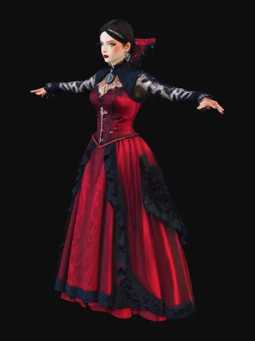 3D model for Gothic Elegance