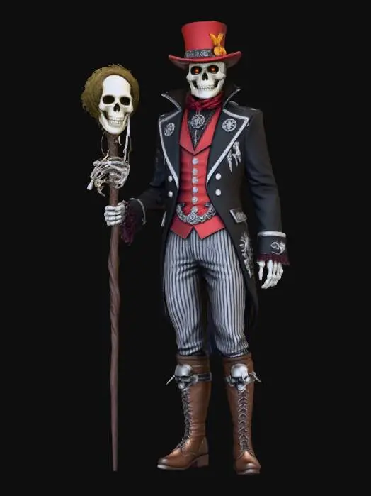 3D model for Skeleton Gentleman