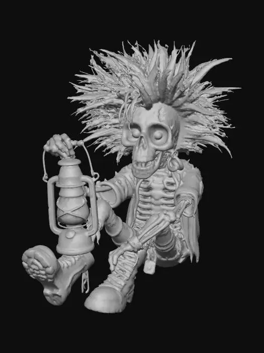 3D model for Skeleton Punk Lantern