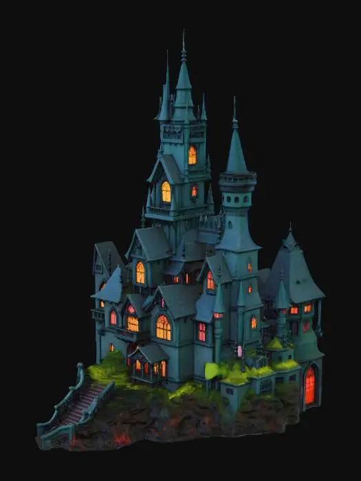 3D model for Moonlit Gothic Castle