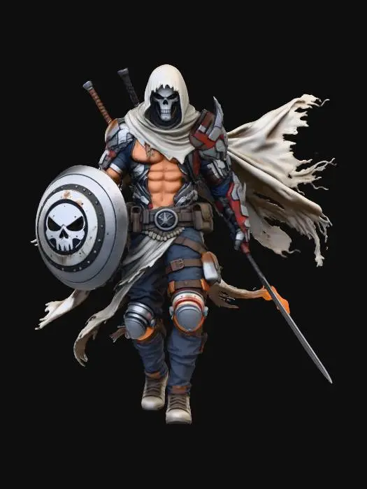 3D model for skull warrior