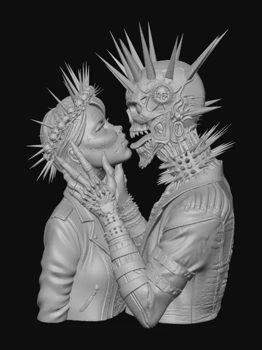 3D model for Spiked Embrace