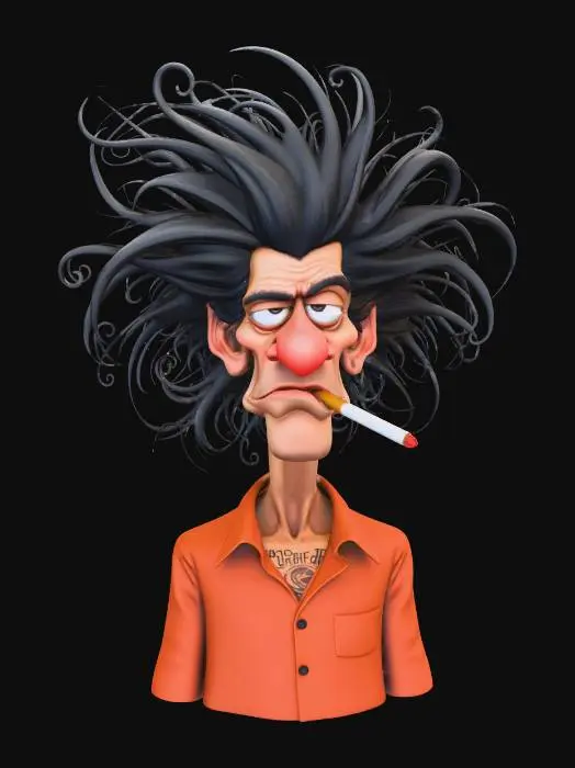 3D model for Wild Hair Rebel