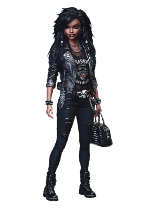 Punk Rock Barbie - Doll 的 AI 生成 3D 模型
