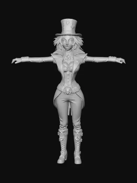 3D model for circus girl
