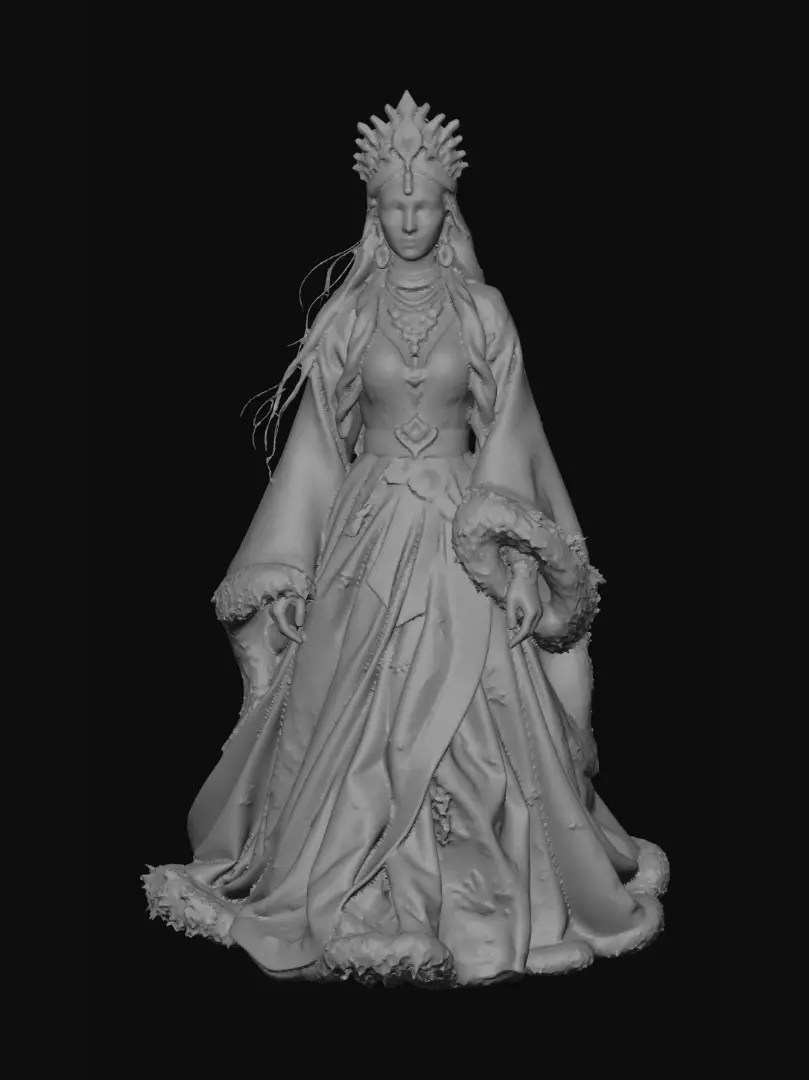 3D model for Empress of Embroidered Velvet