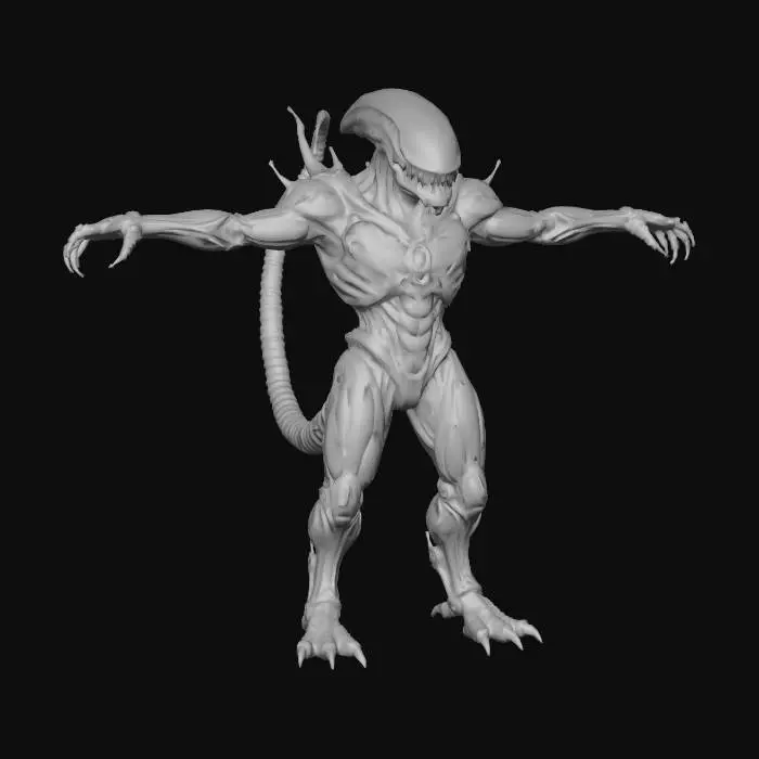 3D model for xenomorph
