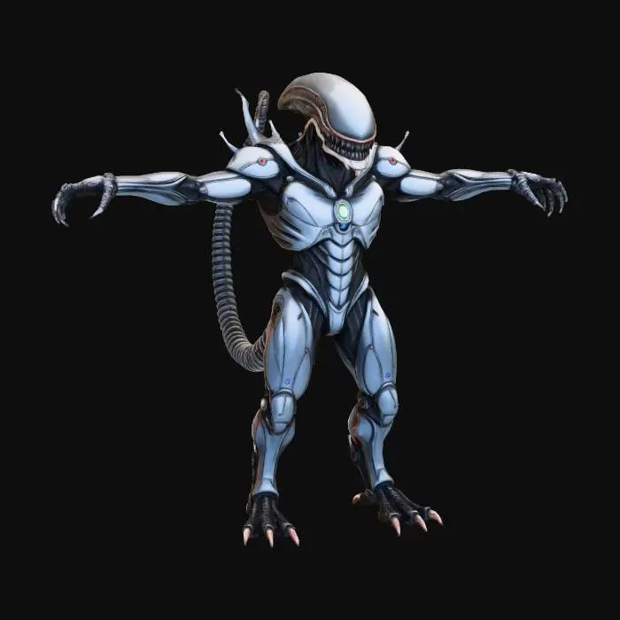 3D model for xenomorph