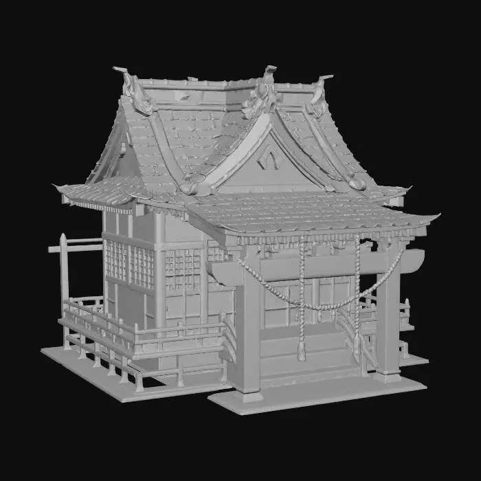 3D model for Eliminar la farola y su lampara superior de la composicion. prohibido modifcar nada mas