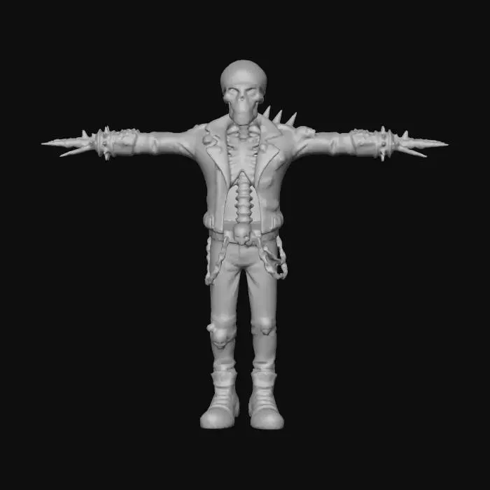 3D model for SkeletonPunk
