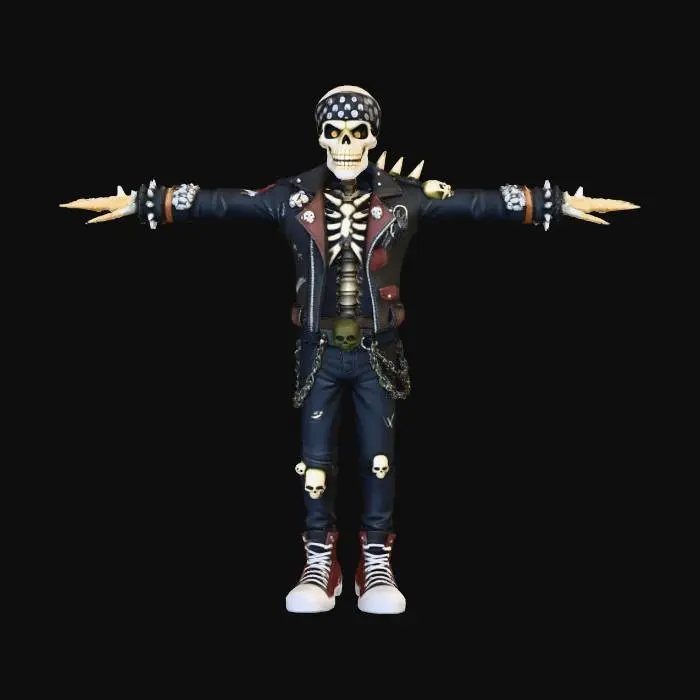3D model for SkeletonPunk
