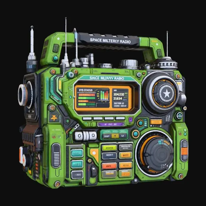 3D model for military radio