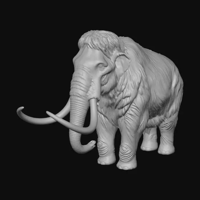 3D model for Stormy Savannah Mammoth