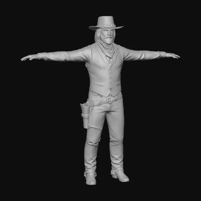 3D model for Red Vest Cowboy