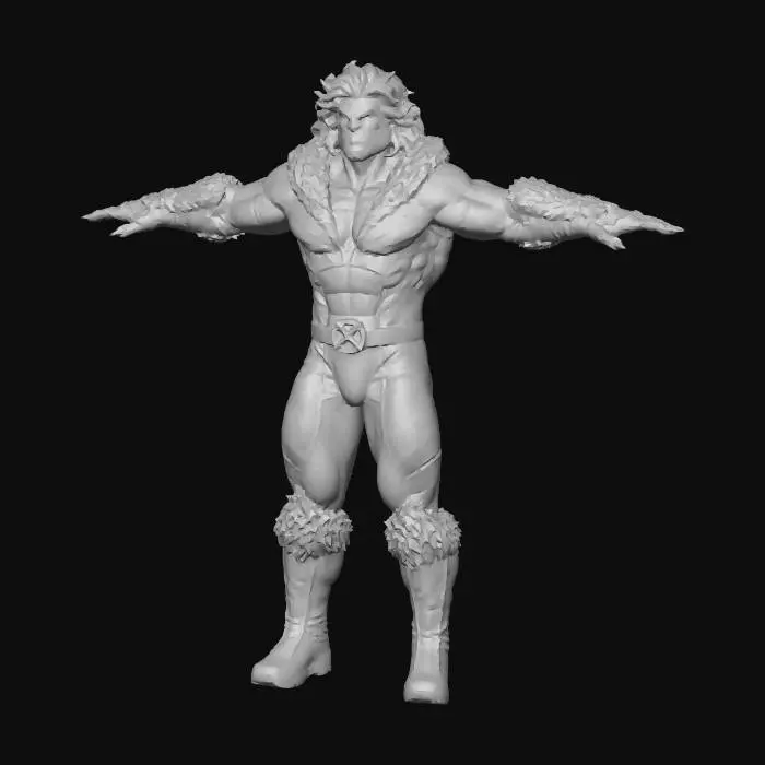 3D model for wolf game