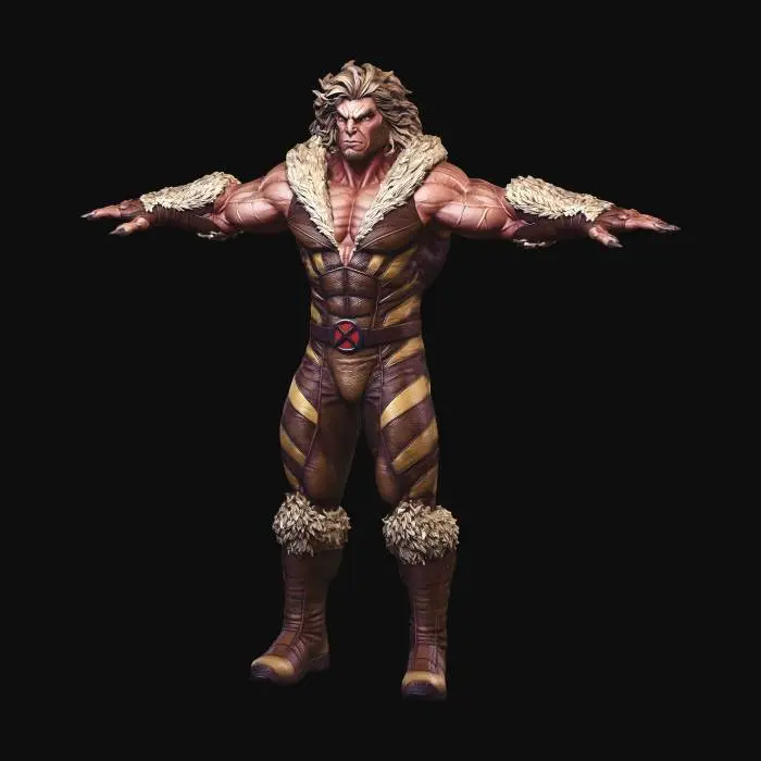 3D model for wolf game